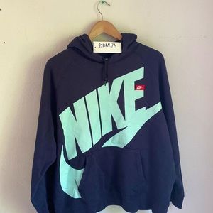 Nike XXL Navy Logo Hoodie